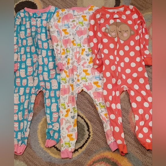 Carter's Pajamas Carters 3t Footless Girl Pajamas Poshmark
